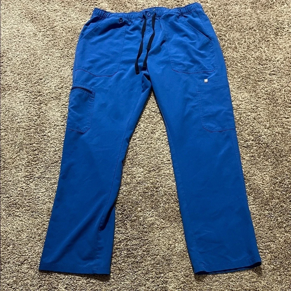 Figs Men's Royal Blue Cairo‎ Cargo Scrub Pants XL